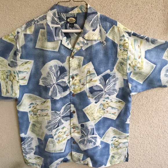 Tommy Bahama 100% Linen Aloha Shirt NEW - Picture 1 of 6